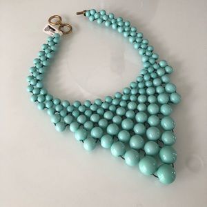 NWT Teal Bib Statement Necklace